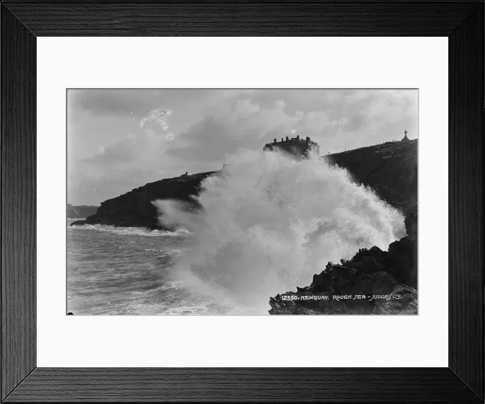 Framed Print : Rough Sea at Newquay Framed Print : Rough Sea at Newquay