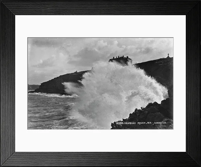 Framed Print : Rough Sea at Newquay Framed Print : Rough Sea at Newquay