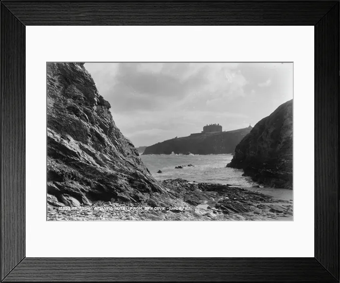 Framed Print : Atlantic Hotel from Spy Cove Framed Print : Atlantic Hotel from Spy Cove