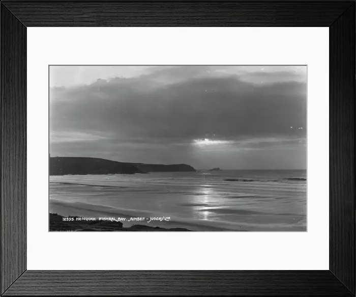 Framed Print : Sunset at Fistral Bay Framed Print : Sunset at Fistral Bay