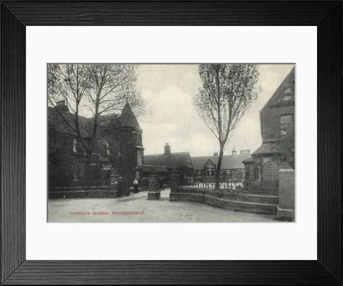 Framed Print : Wednesfield Cottage Homes, Staffordshire Framed Print : Wednesfield Cottage Homes, Staffordshire