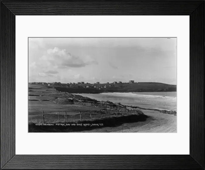 Framed Print : Fistral Bay and Golf Links Framed Print : Fistral Bay and Golf Links