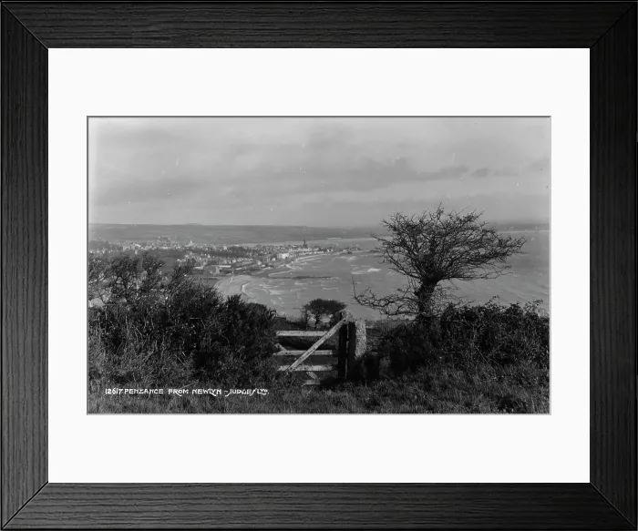 Framed Print : View of Penzance from Newlyn