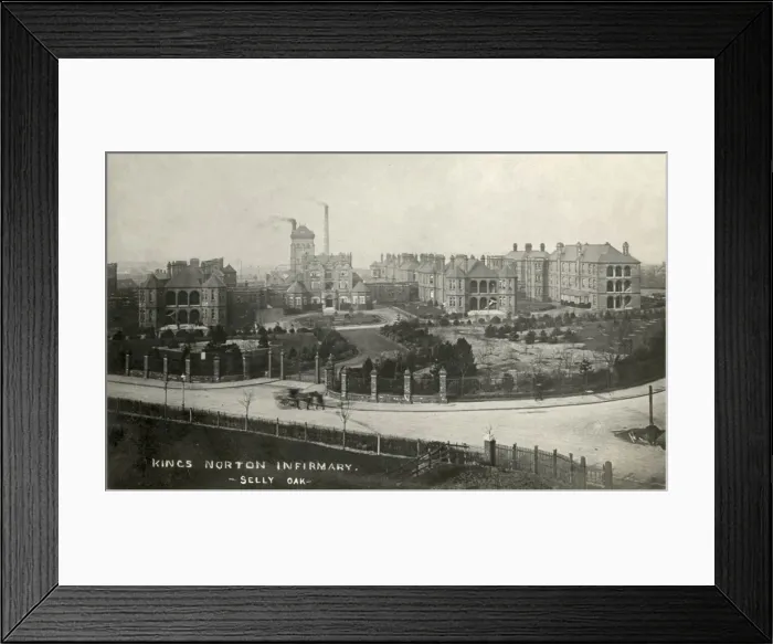 Framed Print : Union Workhouse Infirmary, Kings Norton, Worcestershire Framed Print : Union Workhouse Infirmary, Kings Norton, Worcestershire