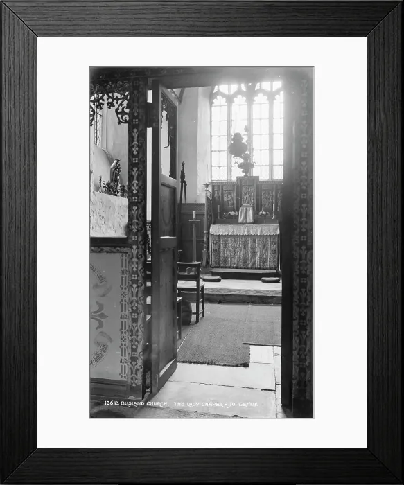 Framed Print : The Lady Chapel at Busland Church Framed Print : The Lady Chapel at Busland Church