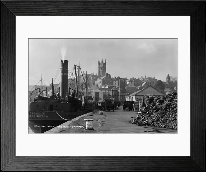Framed Print : The Quay at Penzance Framed Print : The Quay at Penzance