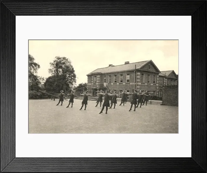 Framed Print : Girls at Alexandra Orphanage, Haverstock Hill, North London Framed Print : Girls at Alexandra Orphanage, Haverstock Hill, North London