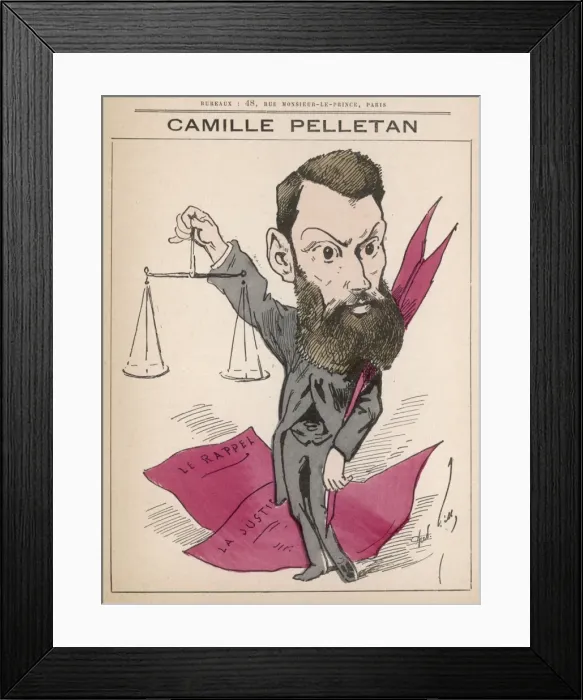 Framed Print : Charles Camille Pelletan / Gill Framed Print : Charles Camille Pelletan / Gill