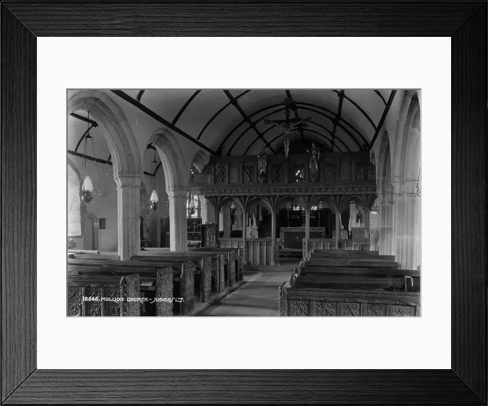 Framed Print : Interior of Mullion Church Framed Print : Interior of Mullion Church