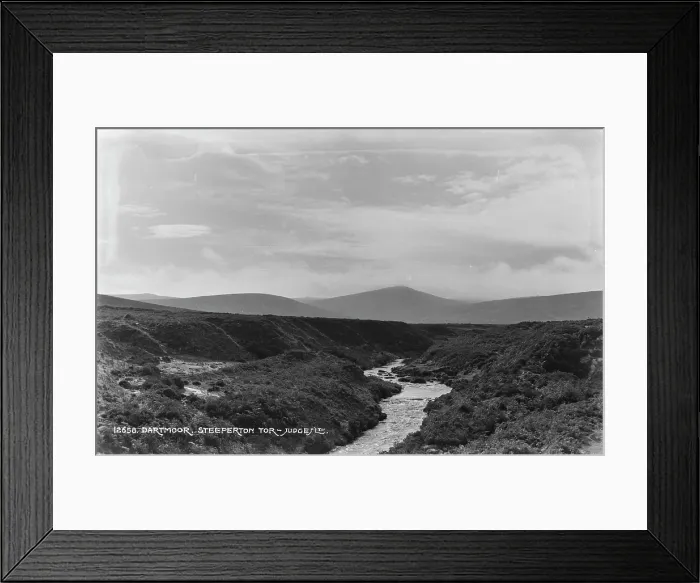 Framed Print : Scenic View of Steepertontor, Dartmoor Framed Print : Scenic View of Steepertontor, Dartmoor