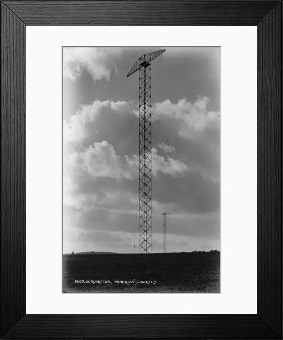Framed Print : Wireless Transmission Towers Framed Print : Wireless Transmission Towers