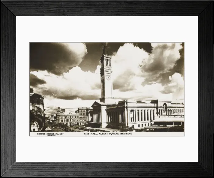 Framed Print : City Hall, Albert Square, Brisbane, Australia Framed Print : City Hall, Albert Square, Brisbane, Australia