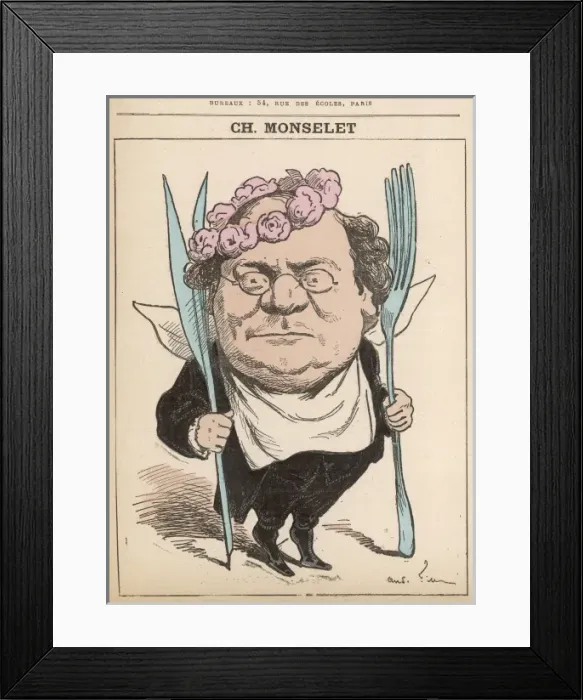 Framed Print : Charles Monselet / Gill Framed Print : Charles Monselet / Gill
