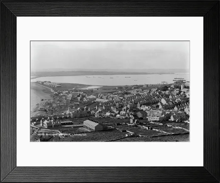 Framed Print : Aerial View of Portland Harbour Framed Print : Aerial View of Portland Harbour