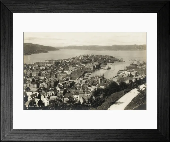 Framed Print : Panoramic view of Bergen, Norway Framed Print : Panoramic view of Bergen, Norway