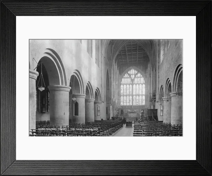Framed Print : The Nave of Malvern Priory Framed Print : The Nave of Malvern Priory