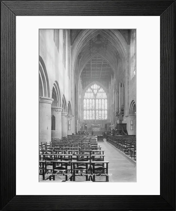 Framed Print : Nave of Malvern Priory Looking East Framed Print : Nave of Malvern Priory Looking East