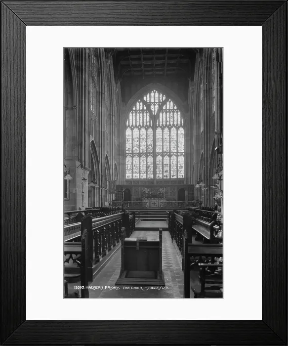 Framed Print : The Choir of Malvern Priory Framed Print : The Choir of Malvern Priory