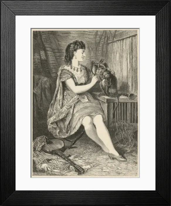 Framed Print : A monkey in costume Framed Print : A monkey in costume