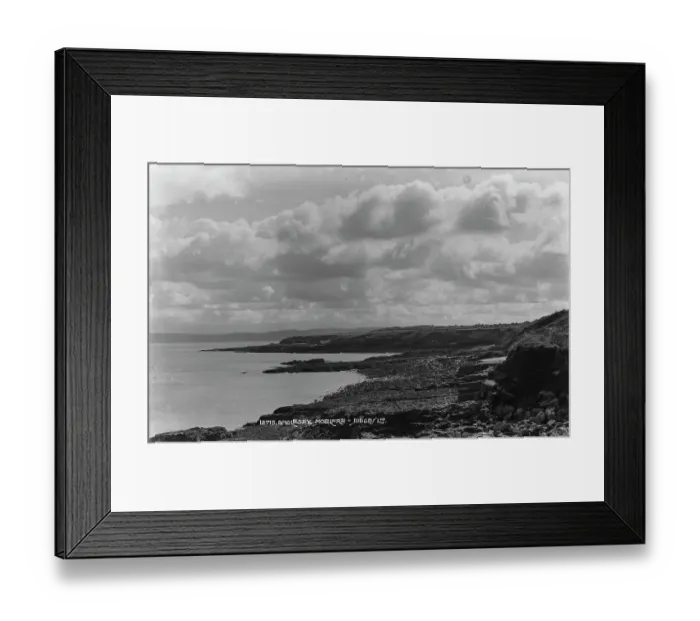 Framed Print : Coastal View of Moelfre, Anglesey