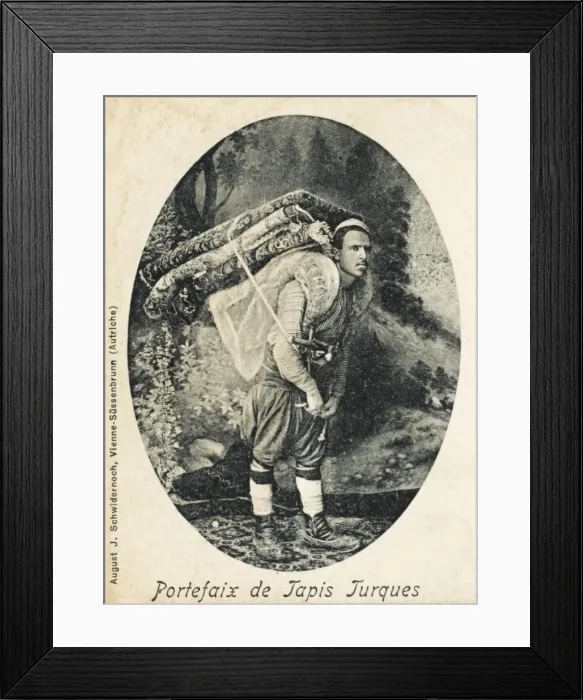 Framed Print : Izmir (Smyrna) - Carpet porter Framed Print : Izmir (Smyrna) - Carpet porter