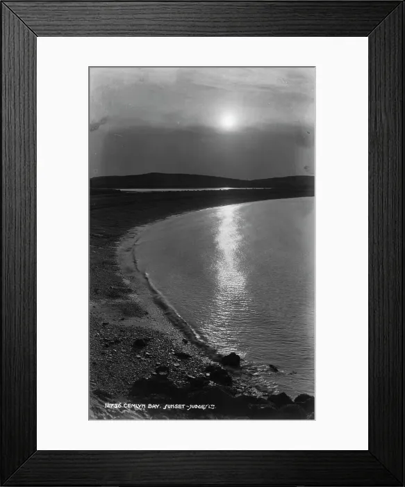 Framed Print : Sunset at Cemlyn Bay