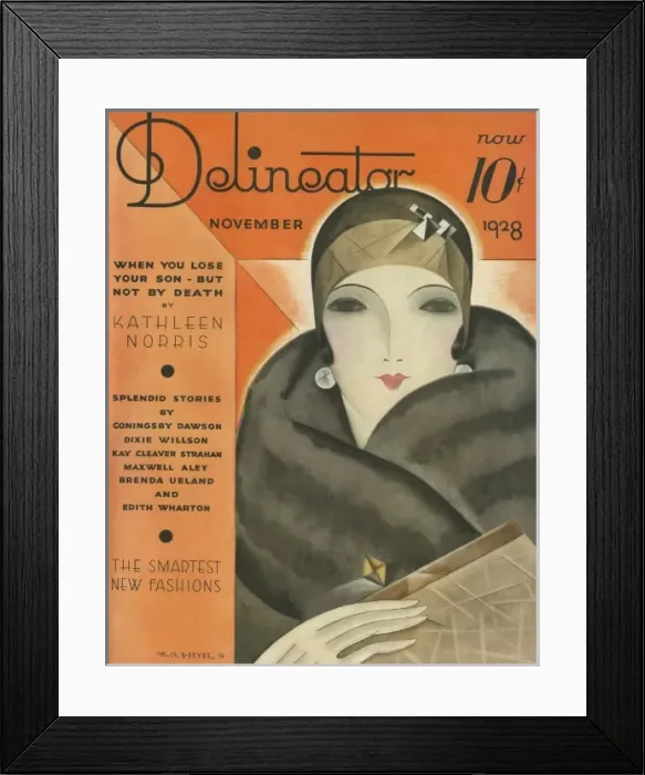 Framed Print : The Delineator November 1928 Framed Print : The Delineator November 1928