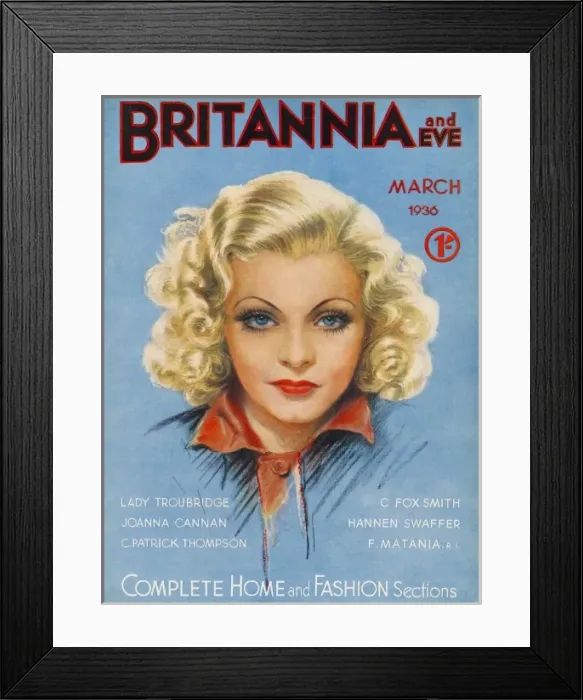 Framed Print : Britannia and Eve, March 1936 Framed Print : Britannia and Eve, March 1936