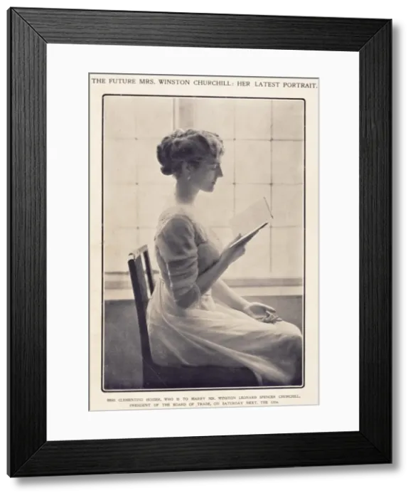 Framed Print : The Future Mrs Winston Churchill Framed Print : The Future Mrs Winston Churchill