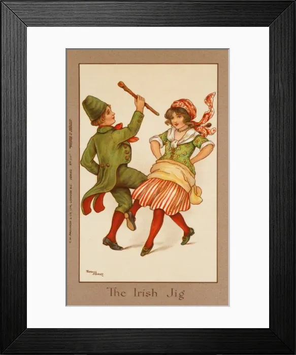 Framed Print : The Irish Jig by Florence Hardy Framed Print : The Irish Jig by Florence Hardy