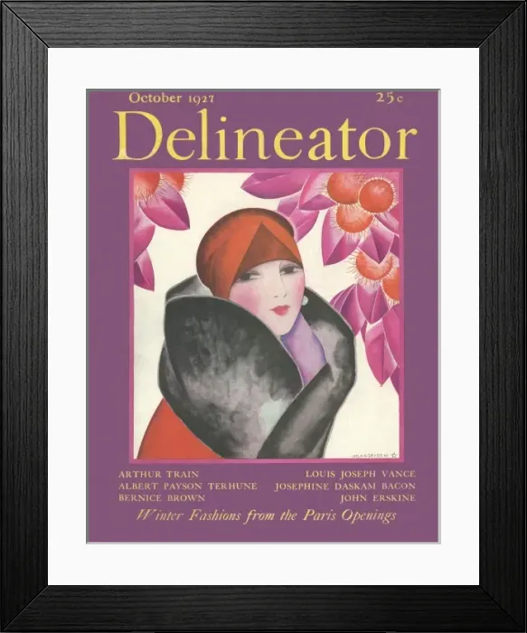 Framed Print : Delineator cover, October 1927 Framed Print : Delineator cover, October 1927