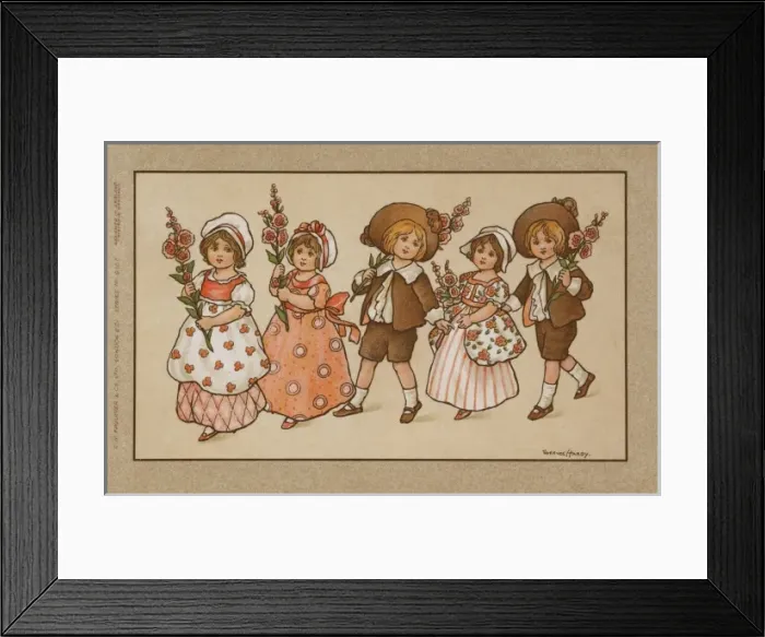 Framed Print : Procession of children Framed Print : Procession of children