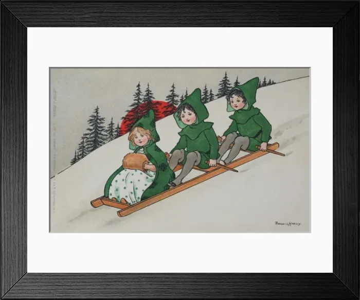 Framed Print : Christmas children by Florence Hardy Framed Print : Christmas children by Florence Hardy