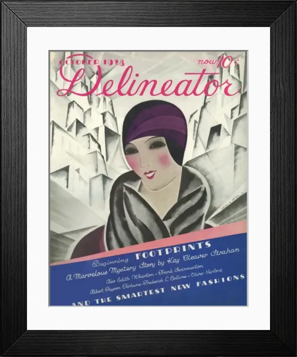 Framed Print : The Delineator, October 1928 Framed Print : The Delineator, October 1928