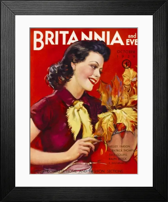 Framed Print : Britannia and Eve, October 1939 Framed Print : Britannia and Eve, October 1939