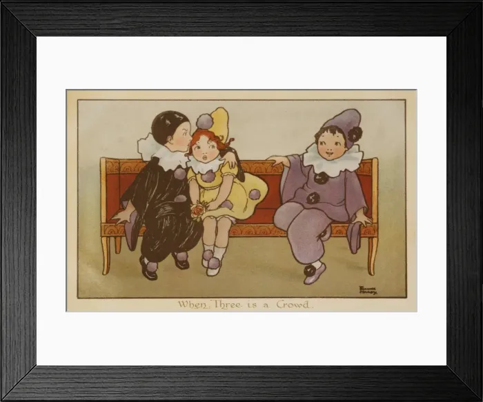 Framed Print : When Three is a Crowd by Florence Hardy Framed Print : When Three is a Crowd by Florence Hardy