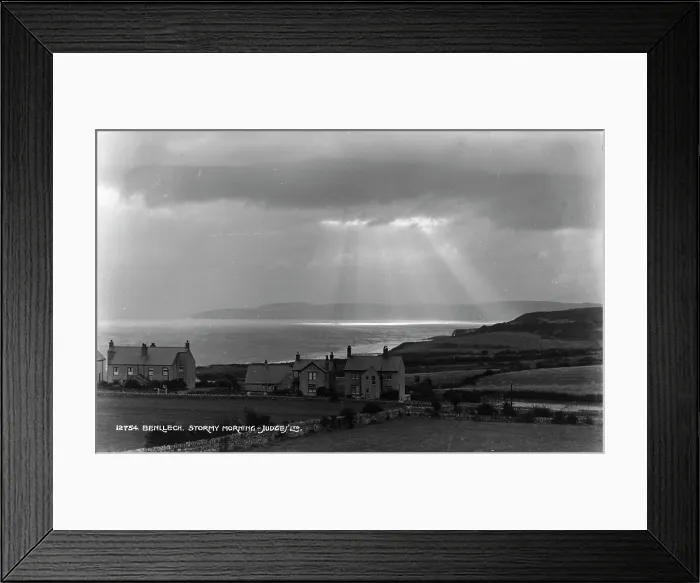 Framed Print : Stormy Morning in Benllech Framed Print : Stormy Morning in Benllech