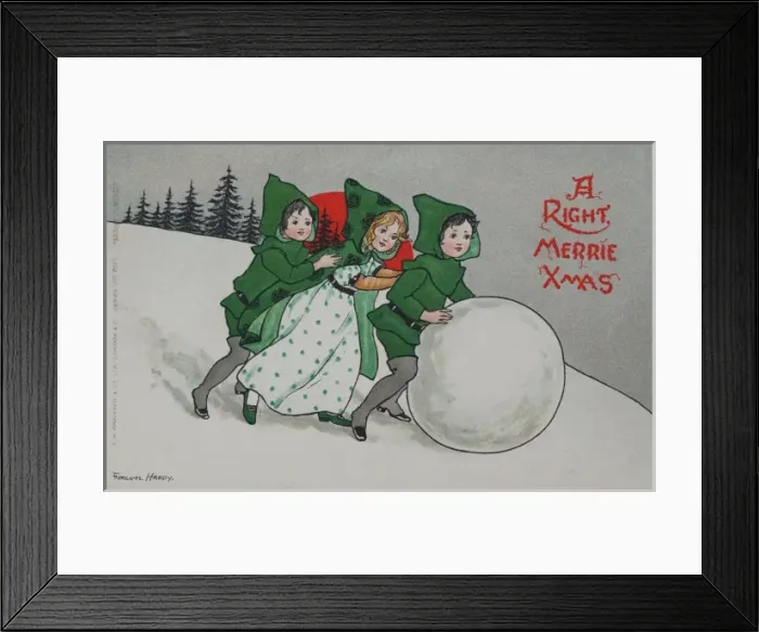 Framed Print : A Right Merrie Xmas by Florence Hardy Framed Print : A Right Merrie Xmas by Florence Hardy