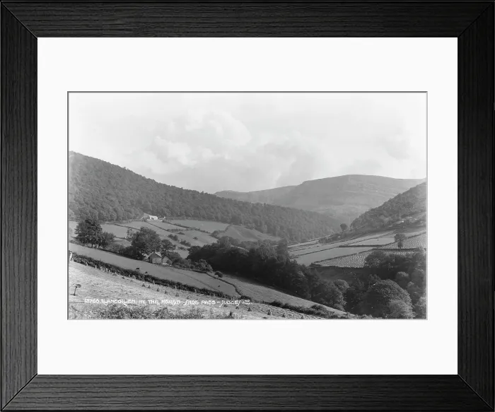 Framed Print : Langollen in the Horseshoe Pass Framed Print : Langollen in the Horseshoe Pass