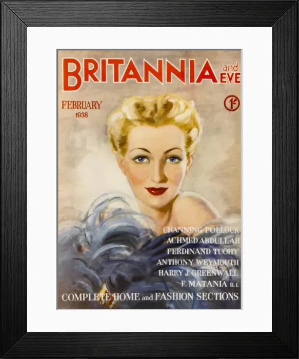 Framed Print : Britannia and Eve, February 1938 Framed Print : Britannia and Eve, February 1938