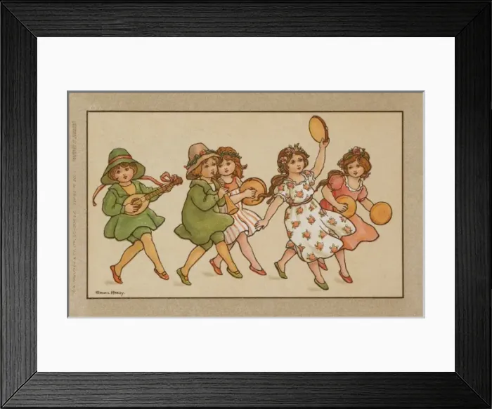 Framed Print : Dancing children Framed Print : Dancing children
