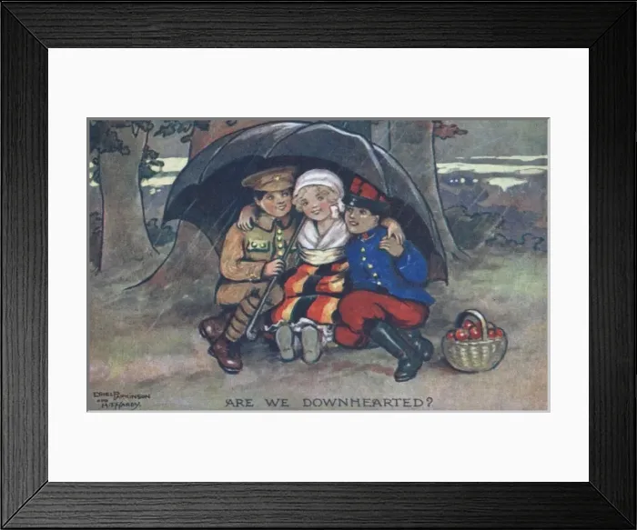Framed Print : Are We Downhearted? by Ethel Parkinson Framed Print : Are We Downhearted? by Ethel Parkinson
