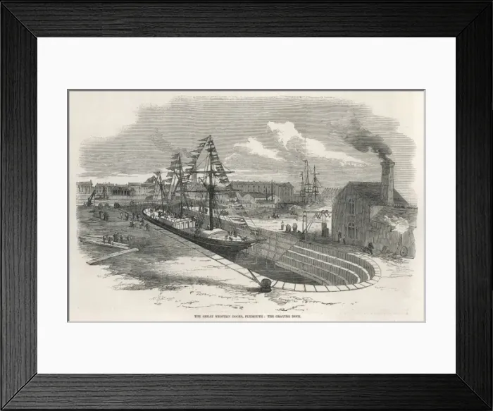 Framed Print : The Great Western Docks, Plymouth Framed Print : The Great Western Docks, Plymouth
