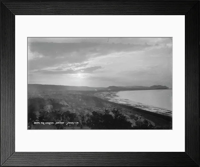 Framed Print : Sunset Over Old Colwyn Framed Print : Sunset Over Old Colwyn