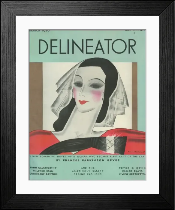 Framed Print : The Delineator, March 1930 Framed Print : The Delineator, March 1930