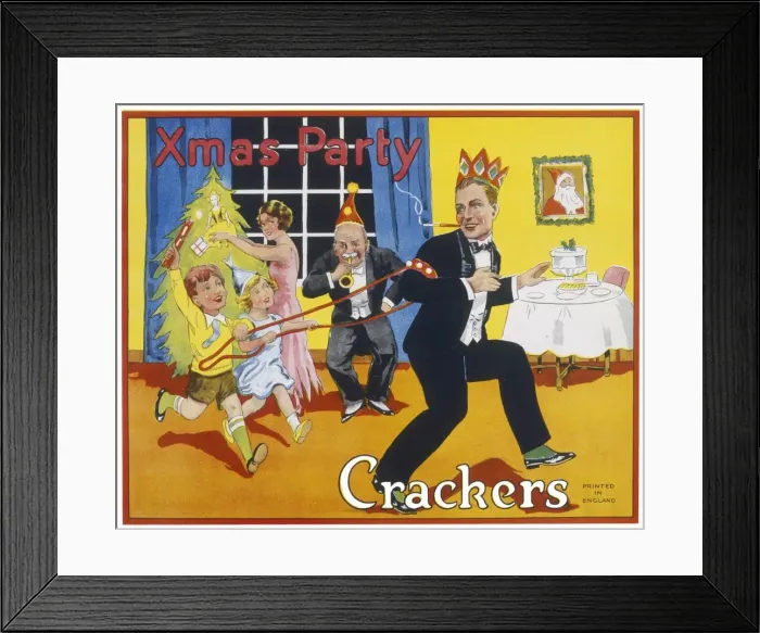 Framed Print : Christmas cracker labels Framed Print : Christmas cracker labels