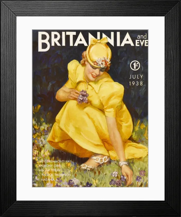 Framed Print : Britannia and Eve, July 1938 Framed Print : Britannia and Eve, July 1938