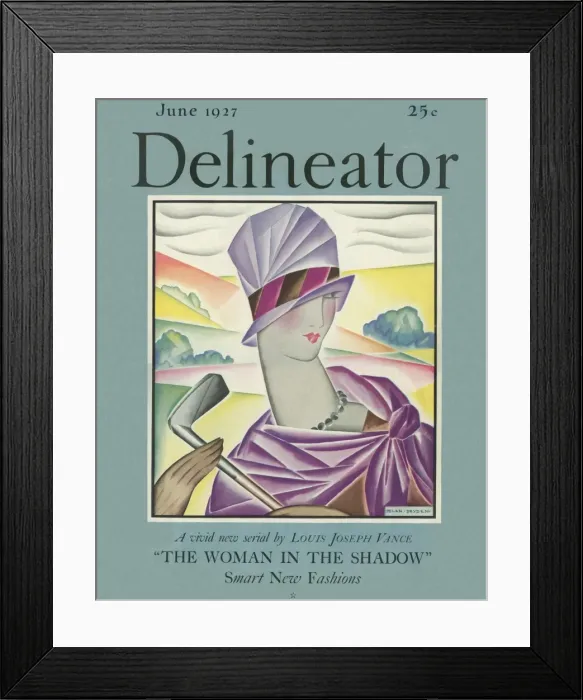 Framed Print : Delineator cover June 1927 Framed Print : Delineator cover June 1927