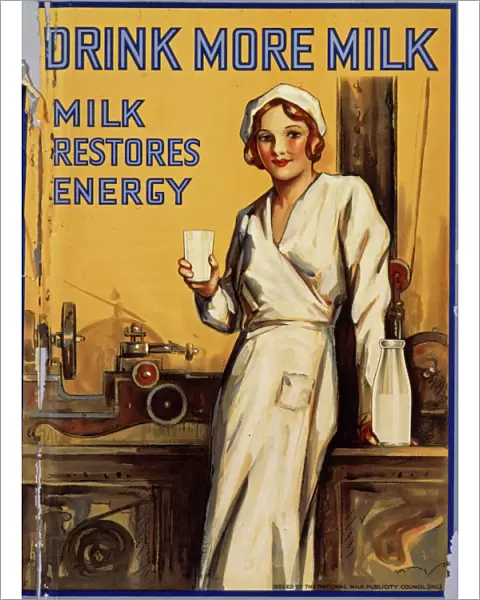 Drink More Milk poster