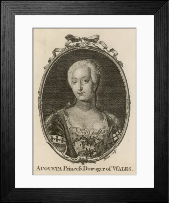 Framed Print : Augusta of Saxe-Gotha, Princess of Wales Framed Print : Augusta of Saxe-Gotha, Princess of Wales